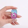 Cartoon Pun Elaw Pin Creative Skull Drink Bottle 100% onstabiele geestelijke gezondheid broche Rapel Badge Sieraden Accessoires