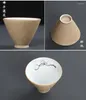Çay Bardak Seramik Kaba Seramik El Yüzlenmiş Kupa Büyük Beyaz Porselen Set Master Hat