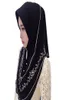 Fbluscurs Muslim Hijab Chiffon Stickerei Malaysia Sofort bequeme Muslima -Schalkopf -Kleidung Turban Stirnband 200930213p2867124