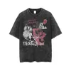 Camisetas gráficas de hip hop retro Tamisores lava -tamas de Y2K Top T para homens Mulheres Manga curta Padrão de tamanho grande Harajuku Streetwear 240429