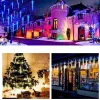 Decoraties LED METEOR DOOCE SOLAR LED STRING LICTEN Fairy Garland Kerstboomdecoraties Buiten Garden Street Lights 8 Buizen 30/50 cm