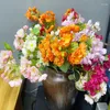 Decoratieve bloemen Simulatie Begonia Kersenbloesem Grote plantendecoratie Fake Fake Home Furning ornamenten Bouquet Peluche