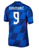 2024 Kroatien Soccer Jersey New 2024 Kroatie National Team Modric Kovacic Pasalic Perisic Football Shirt Men Kids Kit Set Home Away Blue Men Size S-4XL Uniform