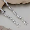 Fashion a catena di alta qualità 925 Bracciale in argento Sterling Bracciale Famella da donna 4mm Spedizione gratuita per il matrimonio per ragazze H240504