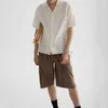 T-shirts pour hommes debout Vêtements masculins Couleur solide de l'été