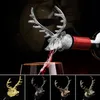 Rostfritt Pourer Decanter Steel Deer Head Wine Bottle Stoppers Aerators Bar Tool Accessories Christmas Party Gifts 240429
