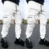 Pantalon masculin Cargo réfléchissant 2024 Hip Hop Joggers décontractés pantalons multi-poches pantalon de streme