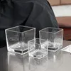 Bicchieri da vino creativo vetro quadrato tazza fredda tazza semplice whisky trasparente acqua piccola caffè piccolo tè