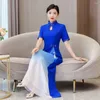 Etnische kledingfeest Qibao Cheongsam jurk vintage lente lange plus size qipao oosterse vrouw elegante Chinese stijl avond