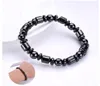 Hommes Biomagnétique Multishaped Natural Stone Black Stone Thérapie magnétique Bracelet magnétique Bracelet à main 5213135