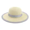 Brede rand hoeden mode floppy papier st hat large sun dames zomer strand cap vouwbaar fedora outdoor bescherming drop levering accessori oti8v