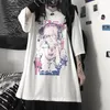 Kawaii Girly-Heart Geste T-Shirt süßer Anime Cartoon Print Kurzarm Tees Y2K Harajuku Damenmodie Streetwear Shirts 240429