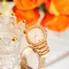 Zegarek na rękę Luminous Diamond 2024 Watch Watch Japanse Quartz Ruch Ruch Kalendarz Luksusowy elegancki styl jako prezent wysokiej jakości