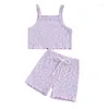 Ensembles de vêtements pour bébé fille Summer Summer Summer Floral Print sans manches Cami Tops Shorts Set Infant 2pcs Vêtements