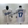 Dodgers Baseball 17 OHTANI MENS Borduurde Japanse Team Fan Elite Version Transfer