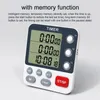 Digital Kitchen Timer 3 Channels Count UPDown Timer 3 Levels Volume Alarm Clock LCD Display Mute Flashing Timer for Studying 240430