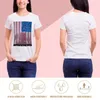 Polos féminin drapeau américain en tant que cellule de prison représentant des t-shirts d'incarcération de masse drôles dame vêtements hippie femmes graphiques