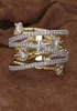 14k 3 färger Gångsring för kvinnor Topaz 1 CT Gemstone Bizuteria Anillos Silver 925 Jewelry Engagement Diamond Rings5981949
