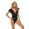 Mutade feminina 2024 Sexy Solly Solid One Piece Ruos-de-banho de maiôs acolchoados Bandagem Bandagem Bodywear Bodysuit Monokini