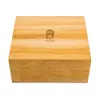 Armário de madeira de madeira de charuto de mesa