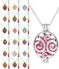 Aroma Diffuser Necklace Open Lockets Pendant Perfume Essential Oil Locket Necklace 70cm Chain with Felt Pads3336745