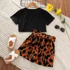 Kleidungsstücke Kinder Mädchen Leoparden Kleidungs