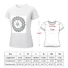 Women's Polos Peace Mandala T-shirt Korean Fashion Plus Size Tops Clothing