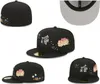 2024 nieuwste gepaste hoeden snapbacks hoed baskball caps All Team Logo man vrouw buiten sport borduurwerk katoen platte gesloten beanies flex sun cap maat 7-8