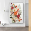 LPAPERS Nordic einfache Ästhetik Wandkunst 3D Blumen HD Öl auf Leinwandplakaten und Drucke Home Schlafzimmer Wohnzimmer Dekoration Geschenke J240505