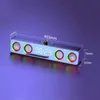 Tragbare Lautsprecher Multimedia Bluetooth -Lautsprecher Bluetooth 5.0 4 Lautsprecher Compact Desktop Bluetooth Lautsprecher Takt -Anzeige RGB Lighting Effect J240505