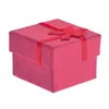 Caschetti per gioielli 24pcs 4 cm da bowknot in stile cracelo in orecchietto di stoccaggio di gioielli scatole di scatole di custodies (rosso)