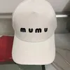 Chapeau de baseball de luxe italien Mumu Designer Same de style chapeau de style de haute qualité coton de coton pour les hommes et femmes pour hommes et femmes