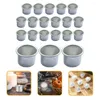 Candle Holders 20 Pcs Cup Tea Light Container Decor Alloy Tealight Party Delicate Holder Taper