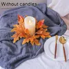 Decorazione per feste simulata Garland Candlestick Silk Flower Whith Ringraziamento Giardino di Halloween per arredamento per matrimoni
