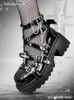 Buty sukienki punkowy styl okrągłe platforma Nici wysokie obcasy 7 cm kobiety japońskie harajuku anime słodkie kawaii dziewczyny cosplay