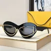 Hot Fashion designer LW40119 sunglasses for women acetate metal double frame cat eye glasses summer avant-garde personality style Anti-Ultraviolet top quality