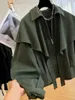 Jackets femininos Design Sense Casual Casual Cape Jacket 2024 Primavera e Autumn Fashion Collar LOP