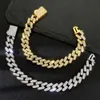 Ins Hot Sale Hip Hop Jewelry Set Uitstekendr kwaliteit Cubaanse ketting ketting enkel set armband voor vrouwen