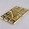 Fancy Design Cigar Lighter Navulable Metal Gold Brick zonder Gas Lighter Factory Groothandel