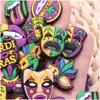 Schmuck MOQ 20PCS PVC MARDI GRAS MASK LIPS SHOSHARM Accessoires Dekoration Buckkl