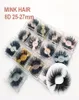5d Mink Wimpern 2527 mm verlängern mehrschichtige buschige dicke Locken Falsches Wimpern wiederverwendbar 8d Flauschige Augenwimpern in Quadratkasten -Make -ups 1359013
