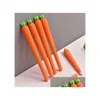 Gelpennen Groothandel 5000 pcs/Lot Creaive Carrot Roller Ballpoint Pen 0,5 mm Oranje Vegetable Keerstoffen Kerstcadeau Druppel Dhnyh Dhnyh