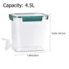 Dispensador de jabón líquido 2 PCS CONTAYER DE Detergente de lavado de agua para jarra de leche de refrigerador con cubierta de plástico Spigot Bebada
