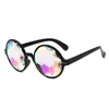 Sunglasses Glasses Rave Men Round Kaleidoscope Women Party Prism Diffracted Lens EDM Female 258R