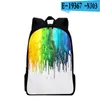 Sac à dos harajuku drôle tie dye dye cahier sac à dos pupil sacs d'école 3d imprime