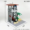 Militärzubehör Armee Kanonenzaun WW2 Sentry Tower Netto Bausteine Ziegelversammlungen Teile DIY -Konstruktion Modell MOC SET 240428