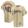 Rattlesnake Bumgarner # 40Marte # 4 Beige Elite City Name Uniforme