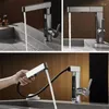 Robinets de lavabo de salle de bain mélangeur de robinet de bassin en laiton tiré sur le robinet à froid à la température de lumière LED à poignée à poignée simple