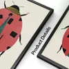 Lpapers Schmetterlingswandkunst Ladybugs Tiger Motten Käfer Federn Leinwand Ölmalerei Nordisches Poster Druck Wandbilder Raumdekoration J240505