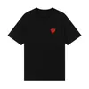 Heren t -shirt Solid color Small Red Heart Gedrukt T -shirt Luxe heren- en damesontwerper Fashion Nieuwe single casual simple stel dating
